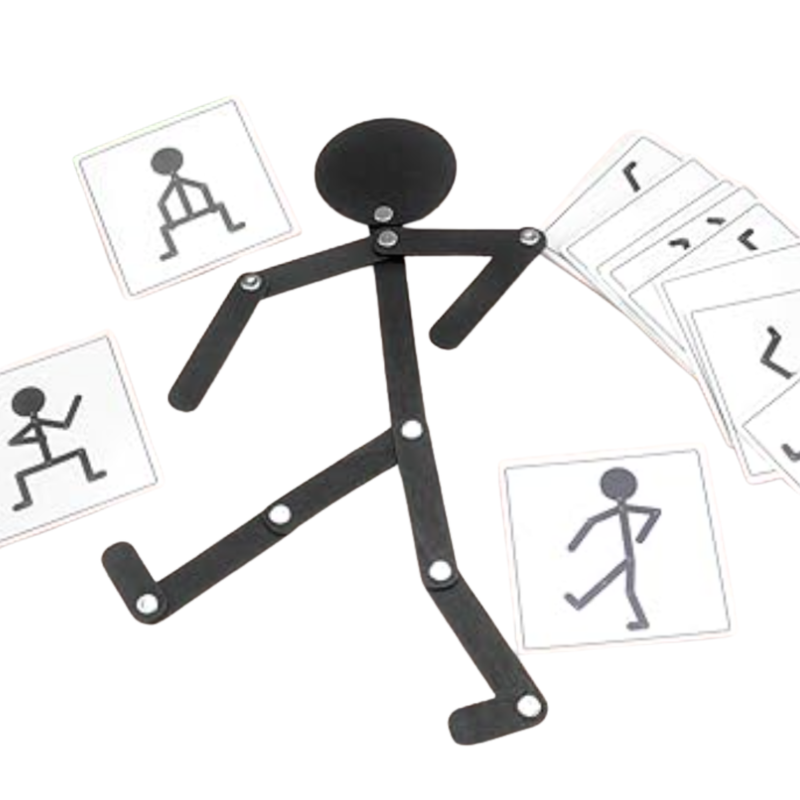 Nicholino Kids Wooden Stickman Pose Kit